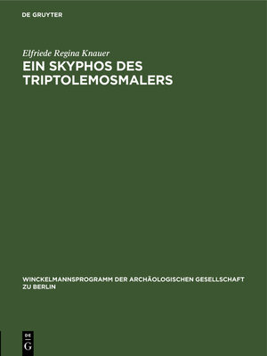 cover image of Ein Skyphos des Triptolemosmalers